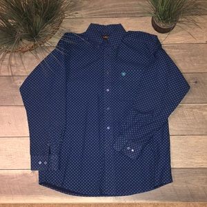 Ariat Blue Button Down - L